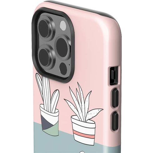 Succulent Sketch iPhone 15 Pro Impact Case